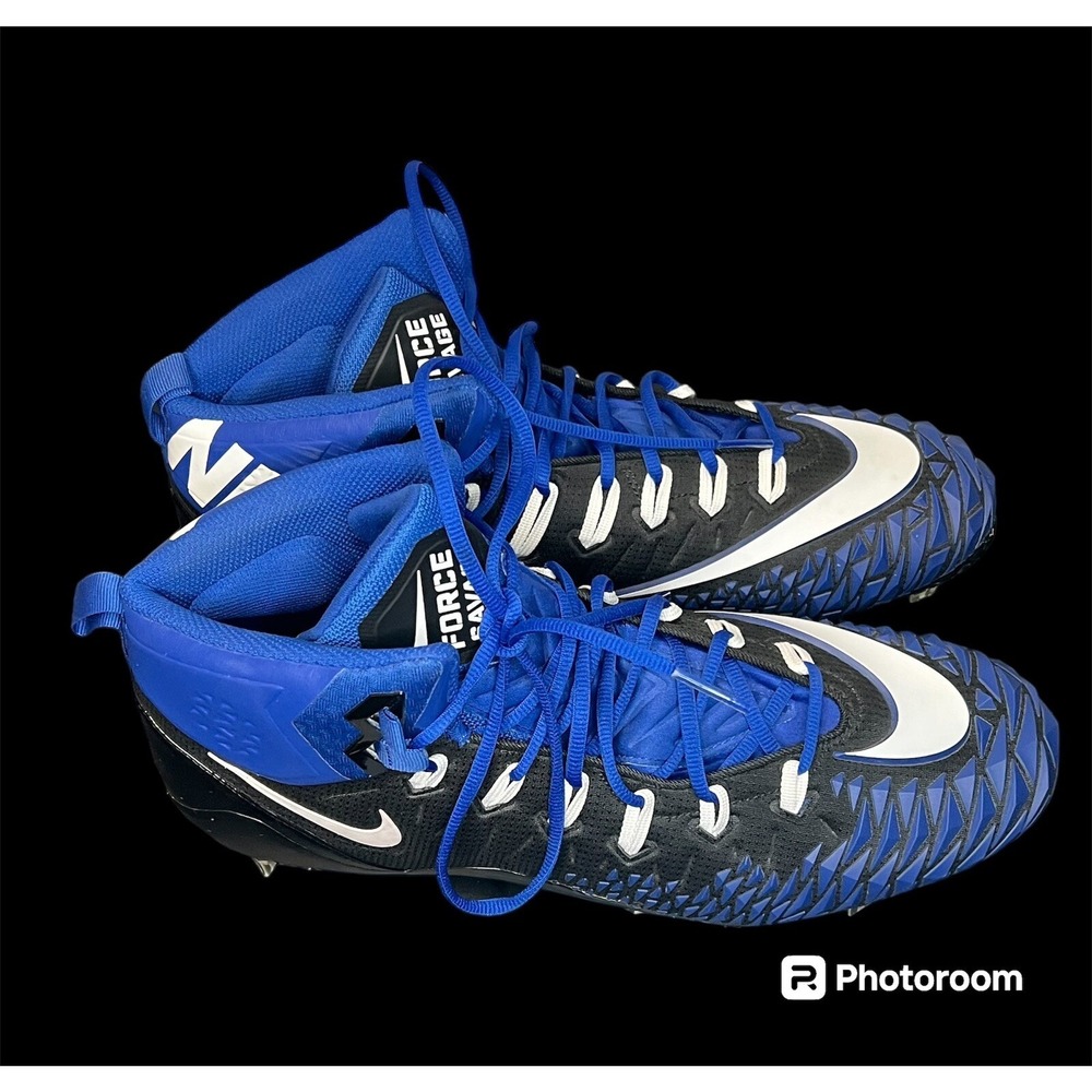 Nike Force Savage Men's Football Cleat Blue/Black without Box Size 16 - Picture 4 of 8
